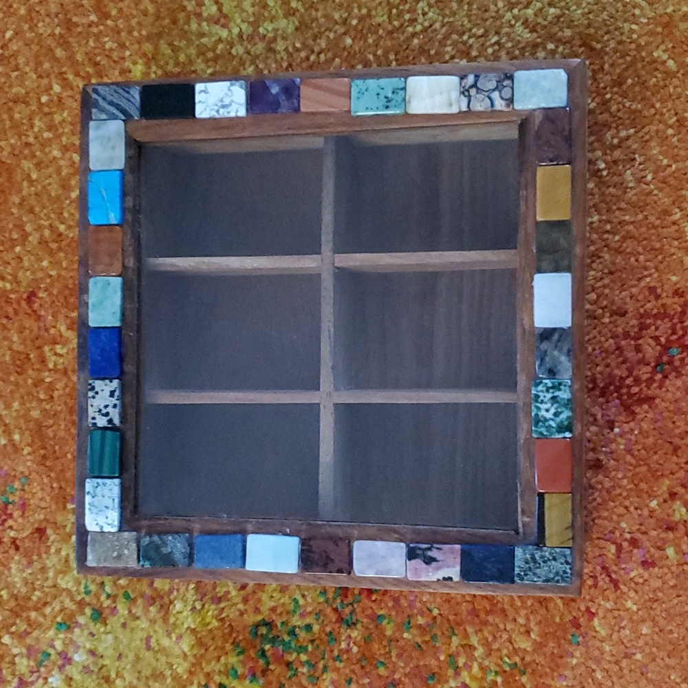Wood Gemstone Box